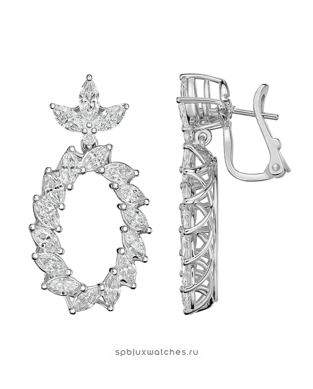 Серьги Chopard L'Heure du Diamant Marquise-cut Diamonds Earrings 84A062-1001