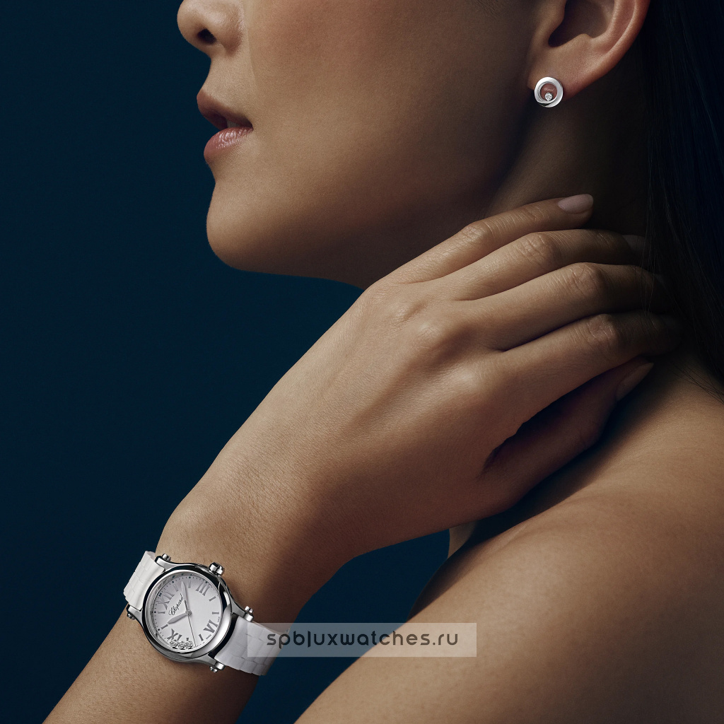 Серьги Chopard Happy Diamonds Icons Earrings 83A017-1001