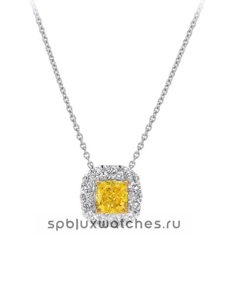 Подвеска Graff Icon Cushion Cut Yellow Diamond Pendant RGP845