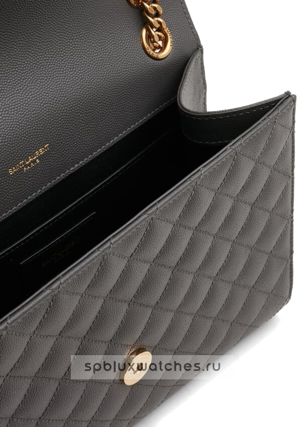 Сумка Saint Laurent Envelope Medium Chain Bag Grey