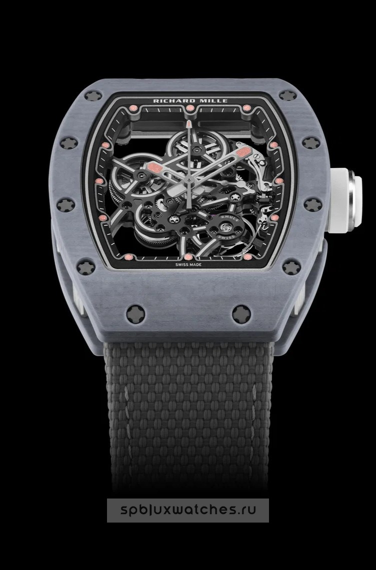 Richard Mille RM 55-01 Manual Winding Grey Quartz TPT 37.9 x 47.3 mm