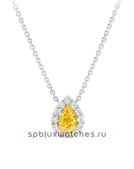 Подвеска Graff Icon Pear Shape Yellow and White Diamond Pendant RGP845