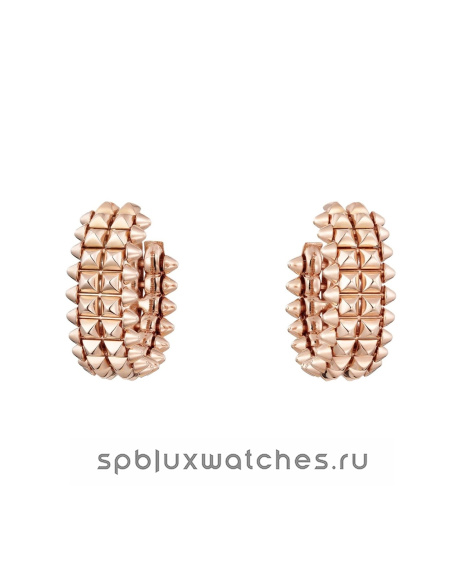 Серьги Cartier Clash de Cartier Paved Double Row Hoop Earrings B8301478