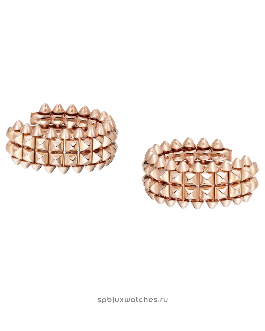 Серьги Cartier Clash de Cartier Paved Double Row Hoop Earrings B8301478