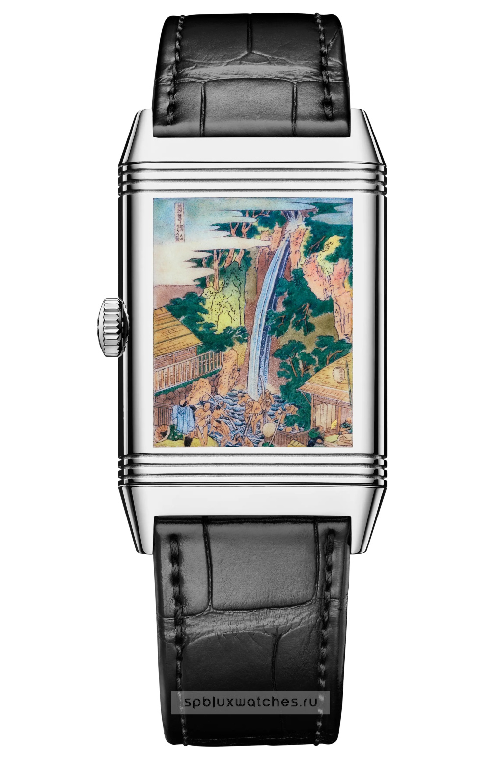 Jaeger-LeCoultre Reverso Tribute Enamel Hokusai Roben Waterfall 45.6 x 27.4 mm Q39334T7