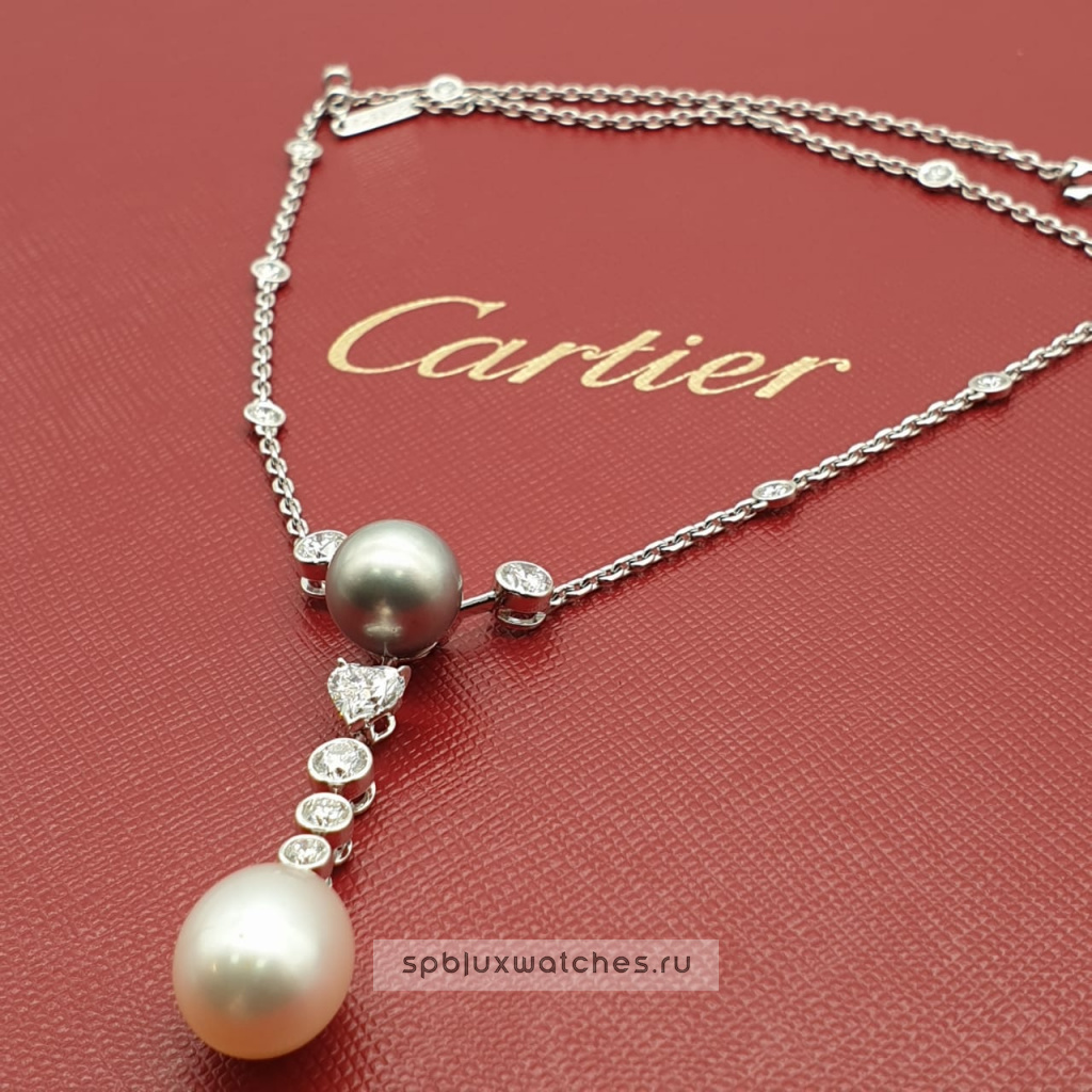 Колье Cartier Unique Piece Diamonds Pearl