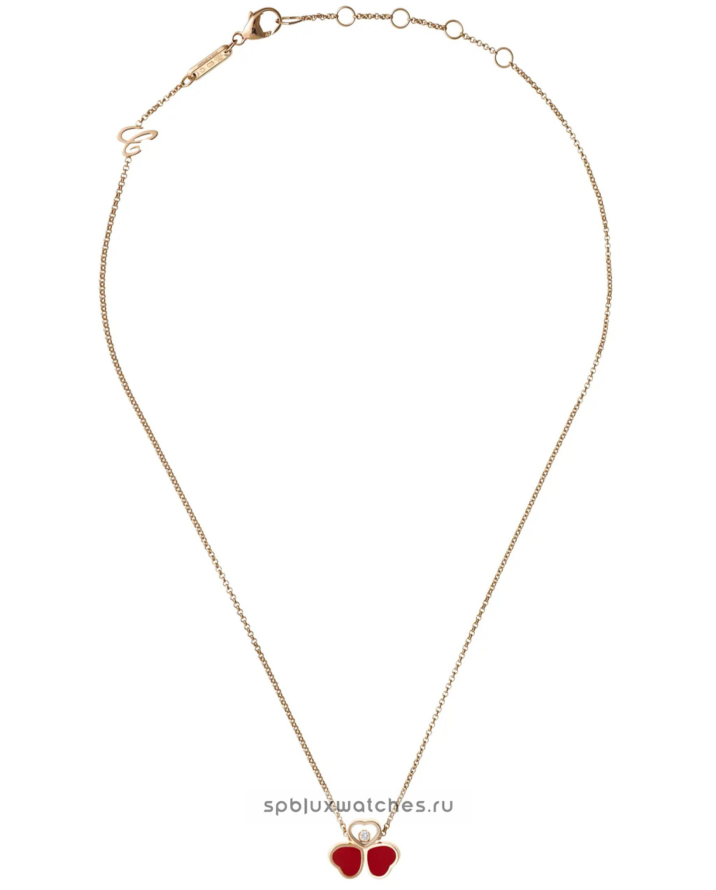 Колье Chopard Happy Hearts Wings 81A083-5811