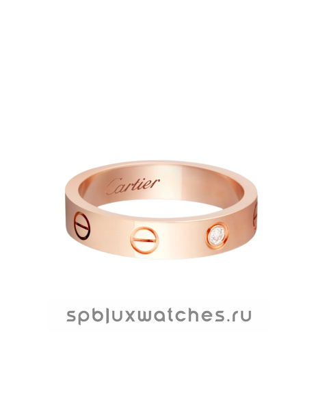 Обручальное кольцо Cartier Love Wedding Band 1 Diamond Small Model B4050700