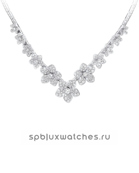 Колье Wild Flower V Shape Diamond Necklace RGN756