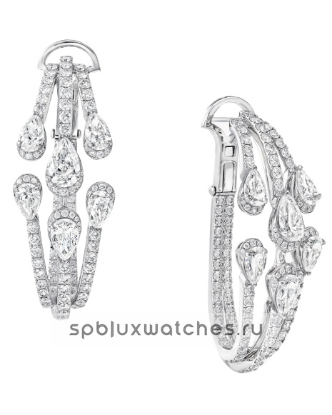Серьги Graff Duet Diamond Triple Hoop Earrings RGE1570