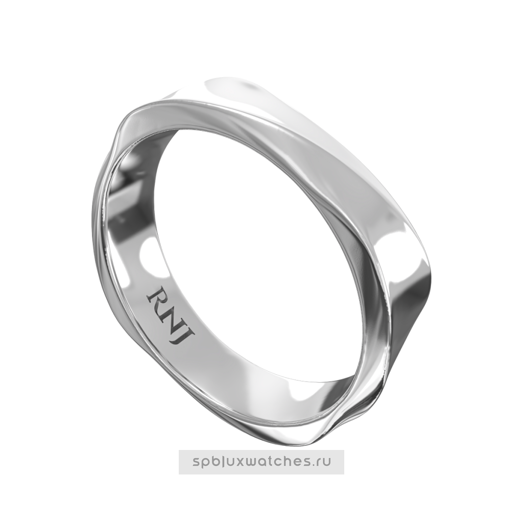 Обручальное кольцо "Спираль" Roman Nikonov RBJWB102W/GM