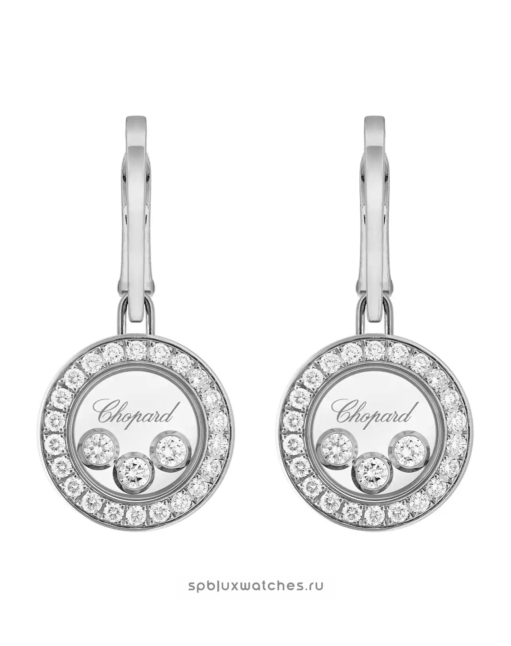 Серьги Chopard Happy Diamonds Icons Earrings 83A018-1401
