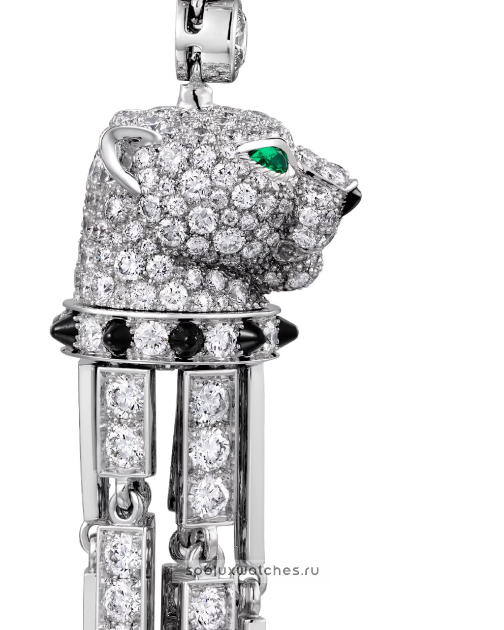 Серьги Cartier Panthere de Cartier Paved Ruby Earrings Large Model H8001123