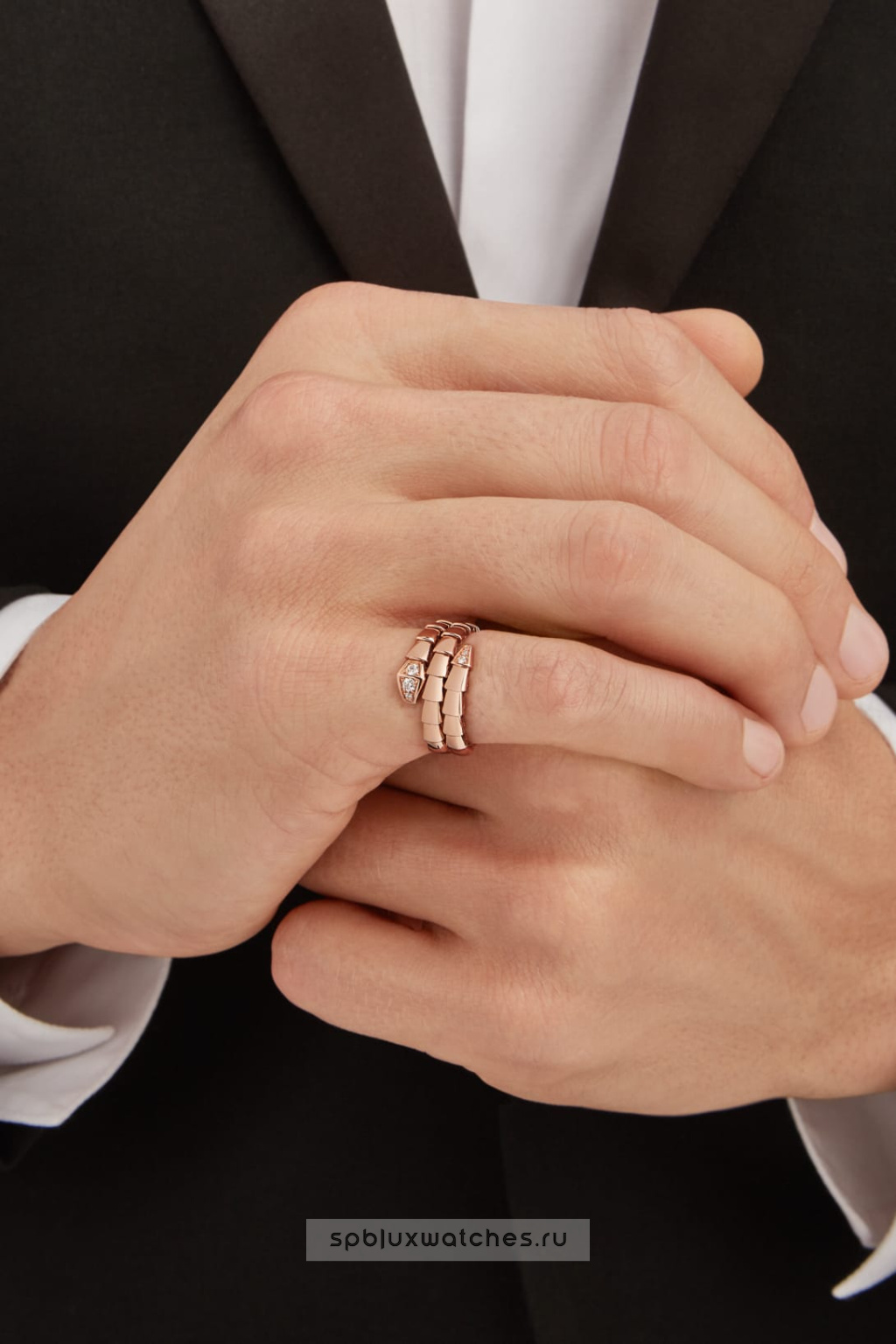 Кольцо Bvlgari Serpenti Viper Two-Coil Ring 357867