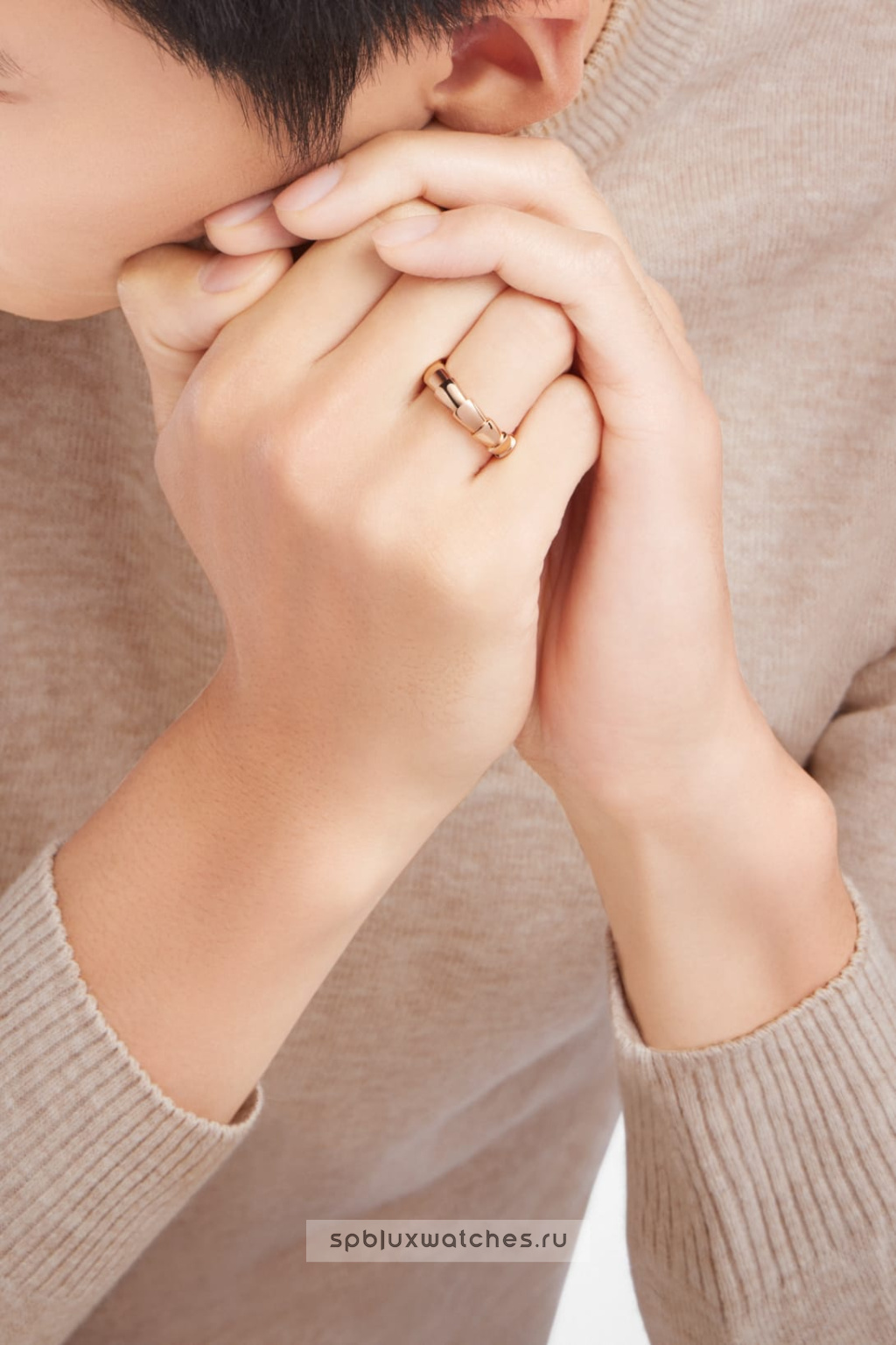 Обручальное кольцо Bvlgari Serpenti Viper Wedding Band Ring 358750