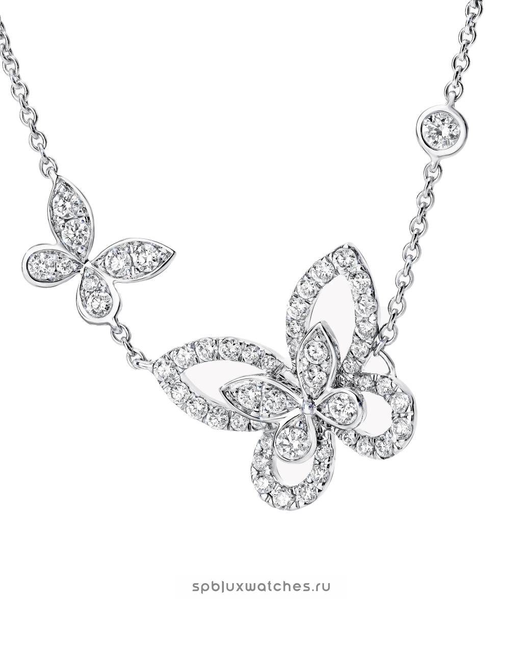 Подвеска Graff Double Butterfly Silhouette Diamond Pendant RGP745