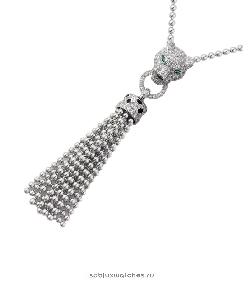 Колье Cartier Panthere de Cartier Half-Paved Necklace N7424122