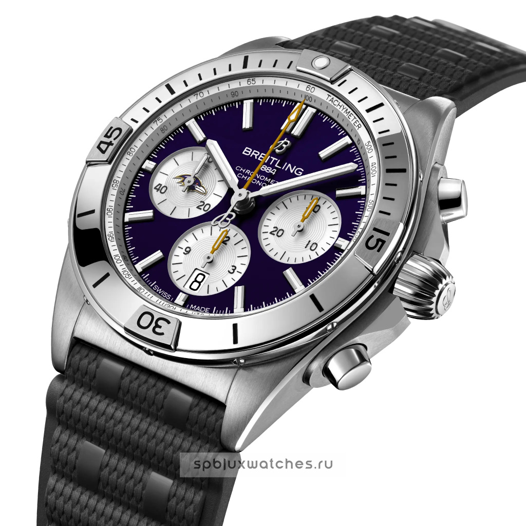 Breitling Chronomat B01 42 mm NFL Baltimore Ravens Edition AB01342B1K2S1