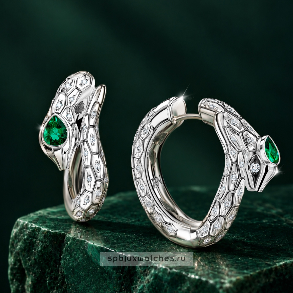 Серьги Roman Nikonov "Змеи" RN290091