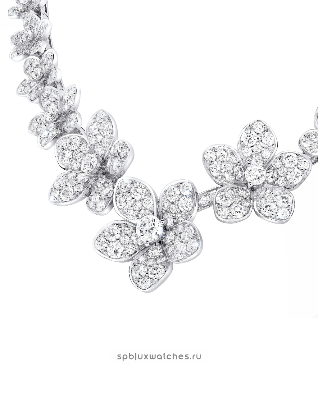 Колье Wild Flower V Shape Diamond Necklace RGN756