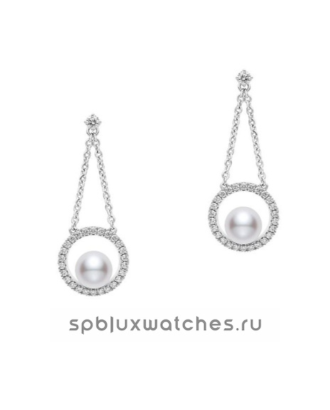 Серьги Mikimoto Circle Pierced Earrings PYE-5502PU