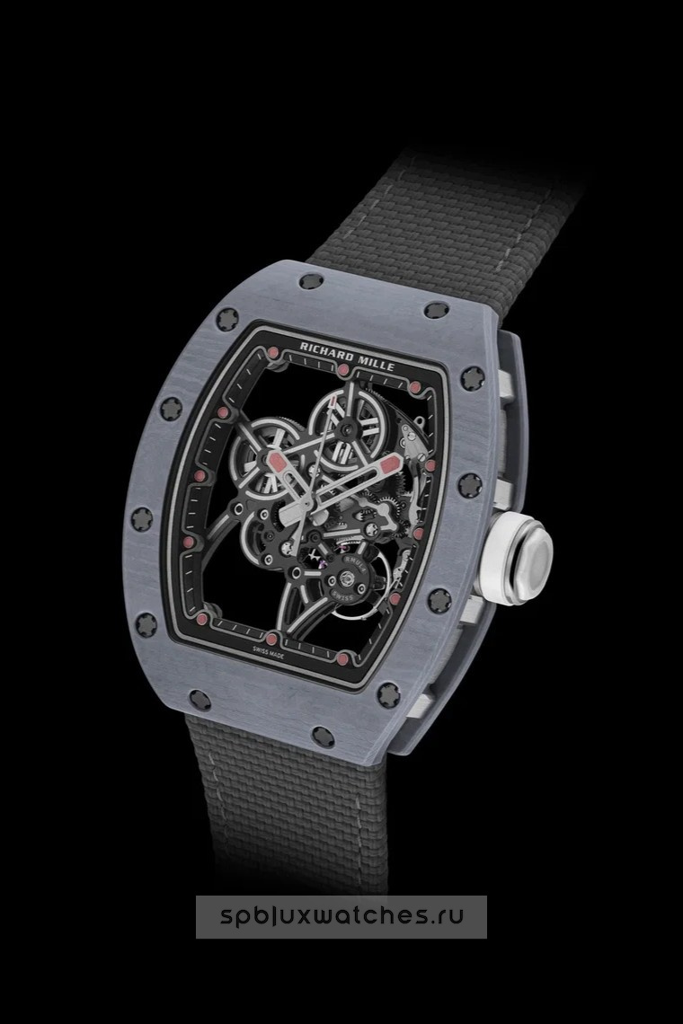 Richard Mille RM 55-01 Manual Winding Grey Quartz TPT 37.9 x 47.3 mm