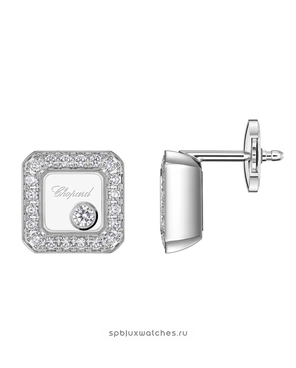 Серьги Chopard Happy Diamonds Icons Earrings 83A114-1201