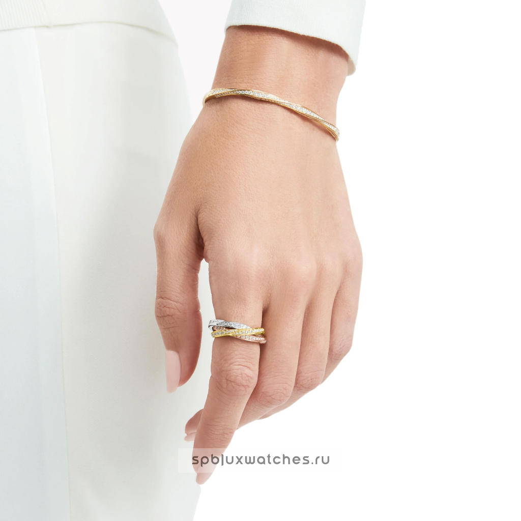 Браслет Graff Spiral Pave Diamond Bangle RGB448