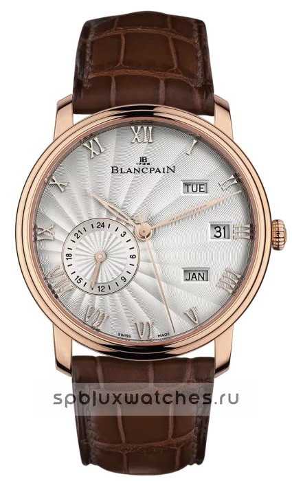 Blancpain Villeret Quantieme Annuel GMT 40 mm 6670 3642 55B