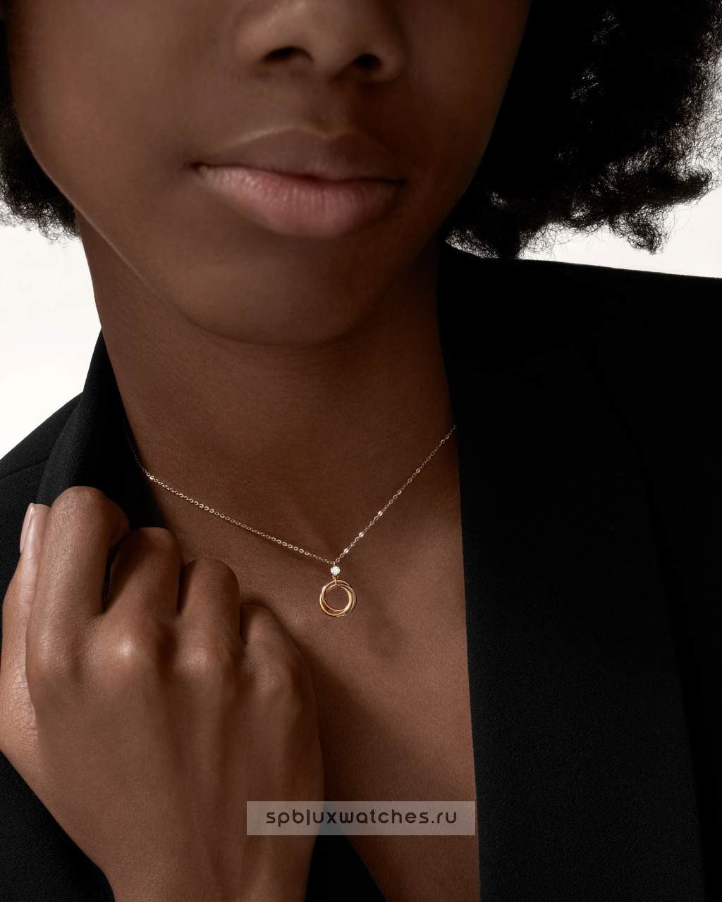 Подвеска Cartier Trinity 1 Diamond Pendant B7224815
