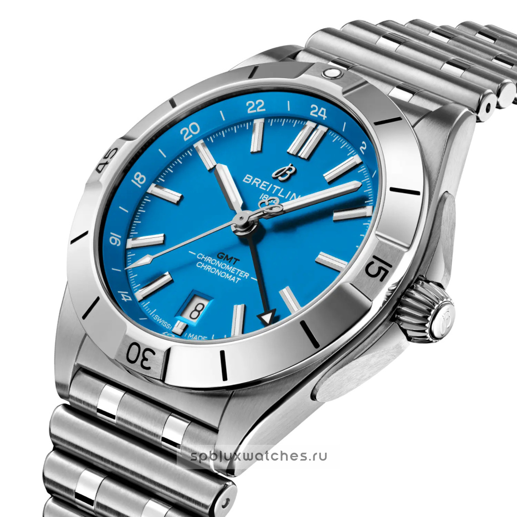 Breitling Chronomat Automatic GMT 40 mm NFL Carolina Panthers Edition A32398E11C1A1