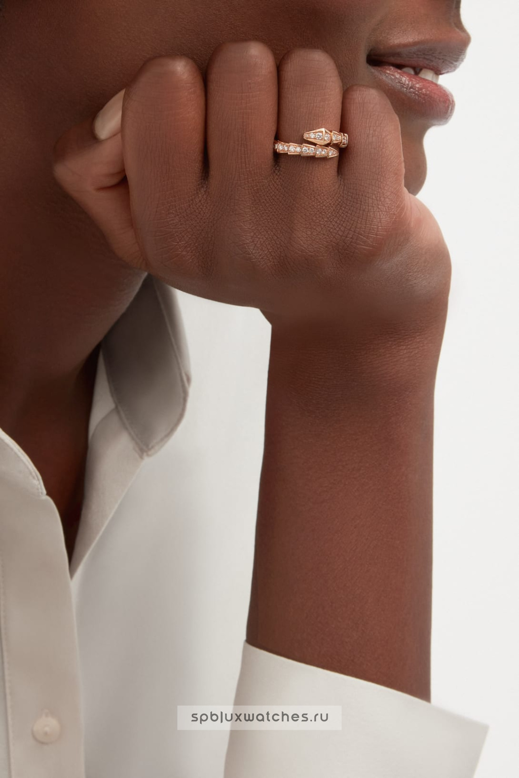 Кольцо Bvlgari Serpenti Viper One-Coil Ring 355975