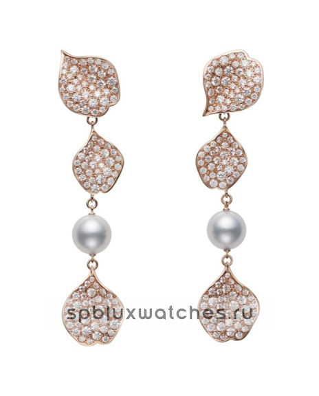 Серьги Mikimoto Les Petales Place Vendome Pierced Earrings PE-1820PI