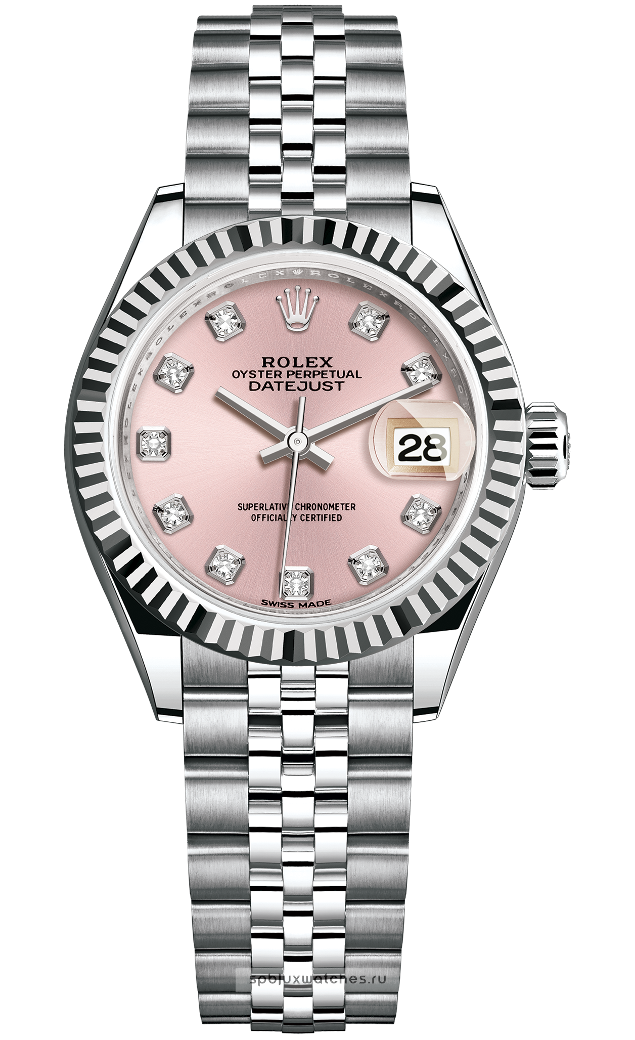 rolex lady datejust pink