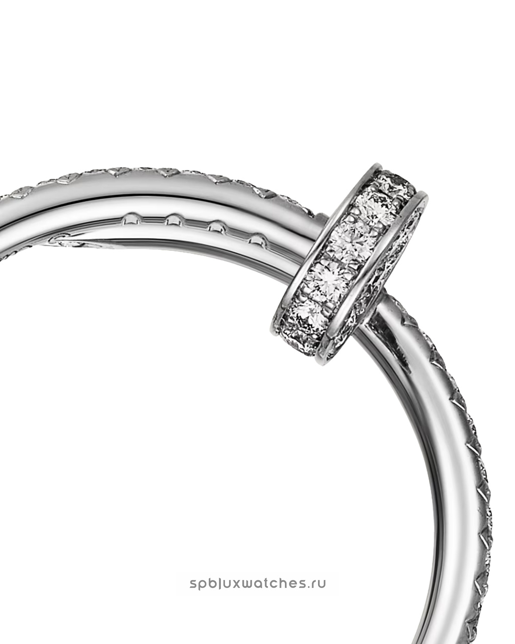 Кольцо Cartier Juste un Clou Half-Paved Ring Small Model B4231600
