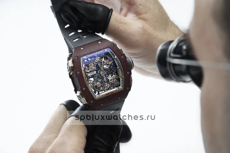 Richard Mille RM 41-01 Tourbillon Flyback Chronograph Soccer Red Carmin Basalt TPT