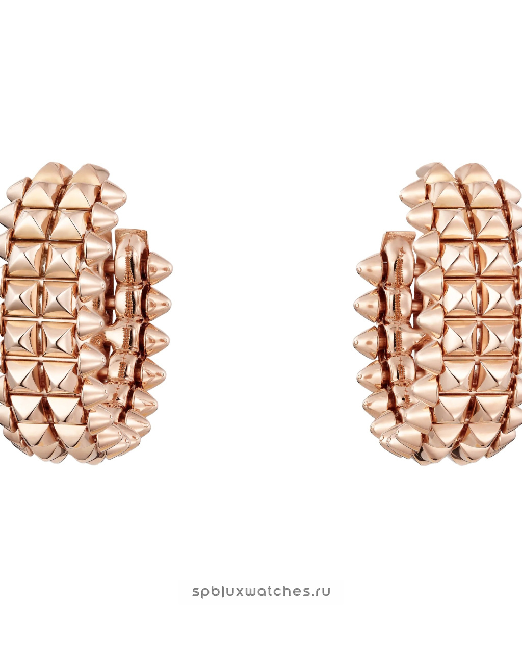 Серьги Cartier Clash de Cartier Paved Double Row Hoop Earrings B8301478