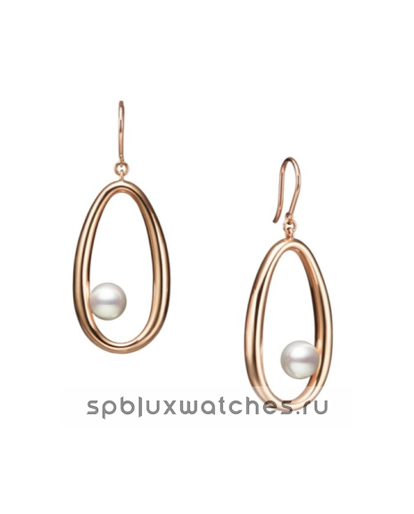 Серьги Mikimoto Moon Dew Pierced Earrings PE-1735PI