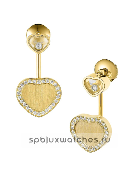 Серьги Chopard Happy Hearts Golden Hearts Earrings 83A107-0921