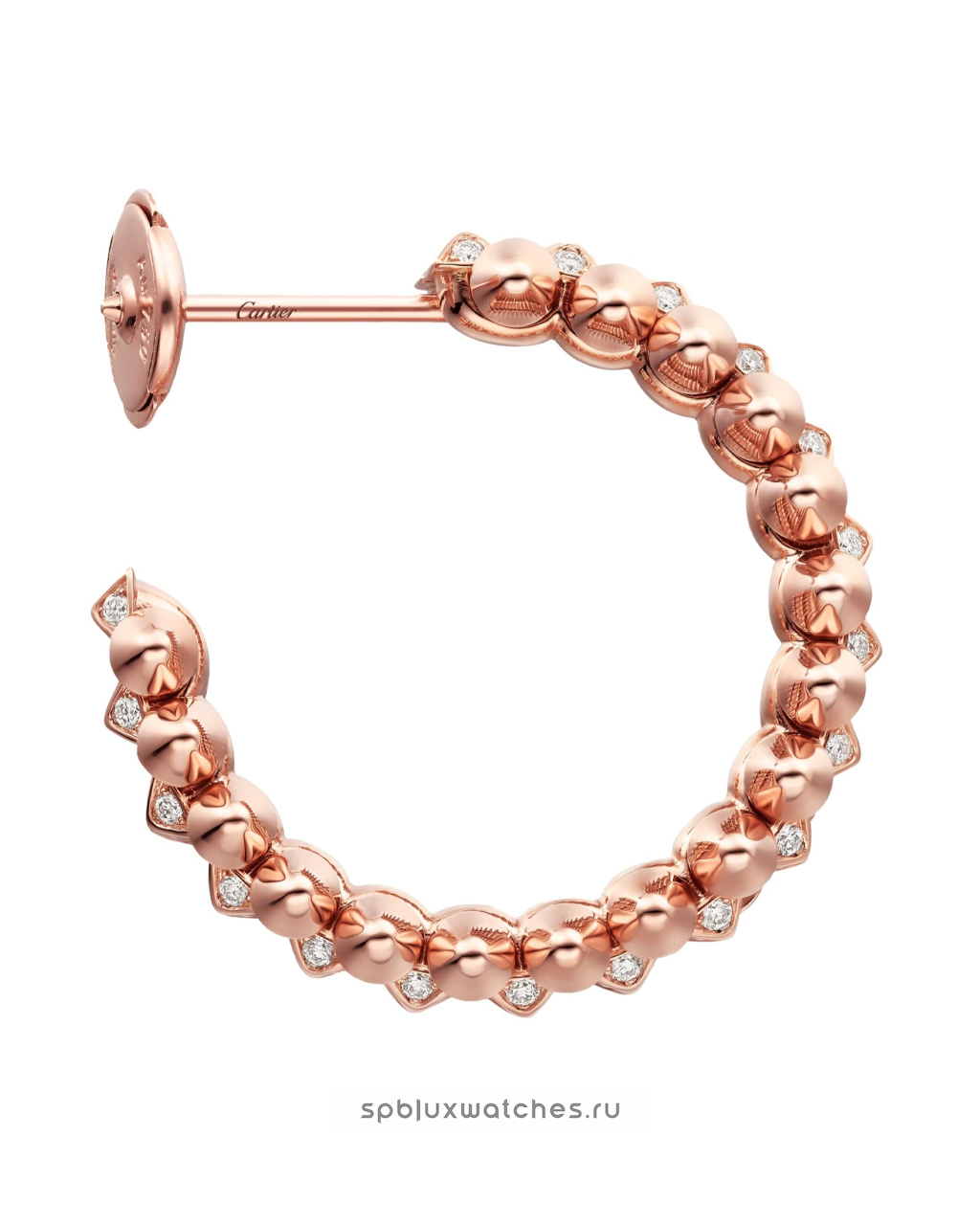 Серьги Cartier Clash de Cartier Paved Hoop Earrings Small Model N8515239