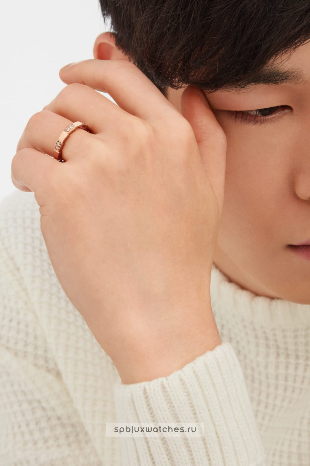 Обручальное кольцо Bvlgari Serpenti Viper Wedding Band Ring 353258