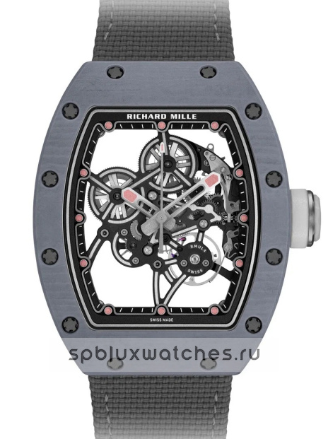 Richard Mille RM 55-01 Manual Winding Grey Quartz TPT 37.9 x 47.3 mm