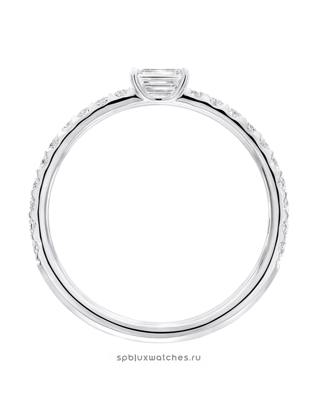 Кольцо Graff Foufou Horizontal Emerald Cut Diamond Ring RGR1099