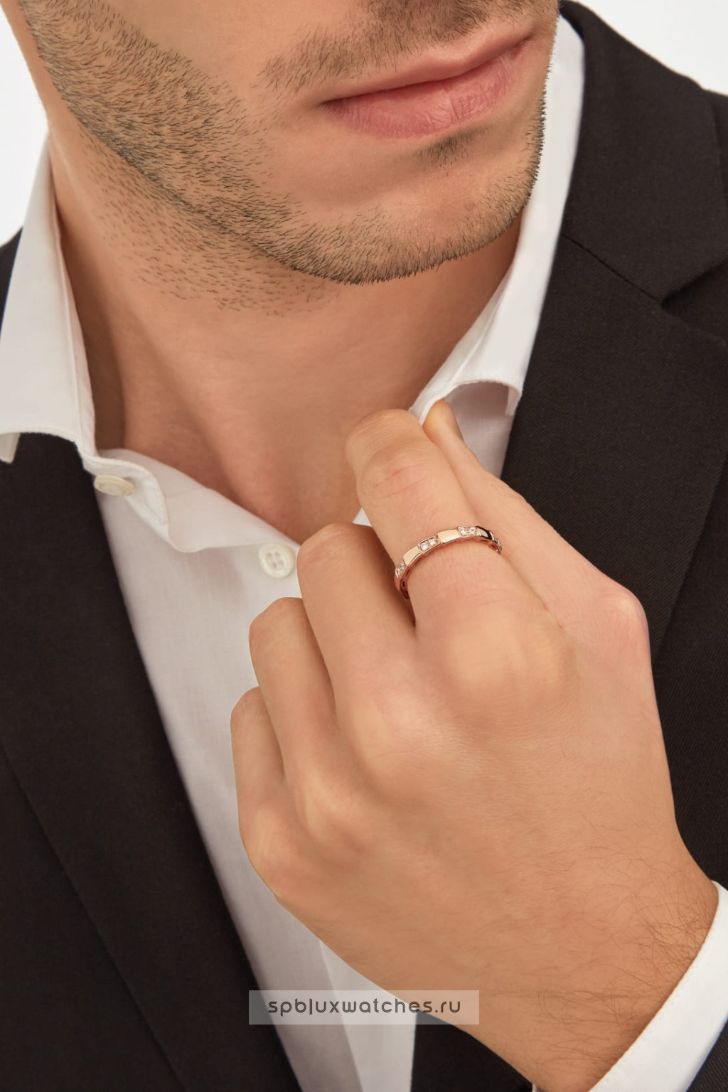 Обручальное кольцо Bvlgari Serpenti Viper Wedding Band Ring 353258