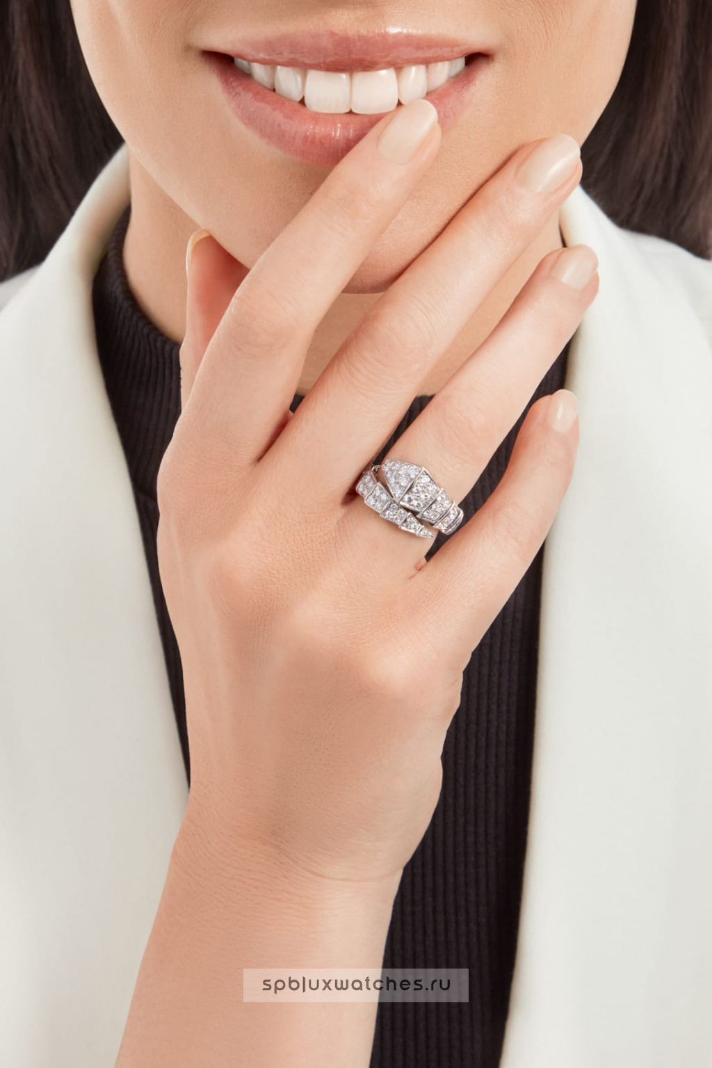 Кольцо Bvlgari Serpenti Viper One-Coil Ring 347721