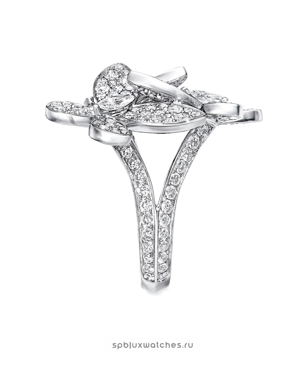 Кольцо Graff Triple Pave Butterfly Diamond Small Ring RGR374
