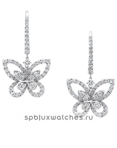 Серьги Graff Butterfly Silhouette Diamond Drop Earrings RGE1617