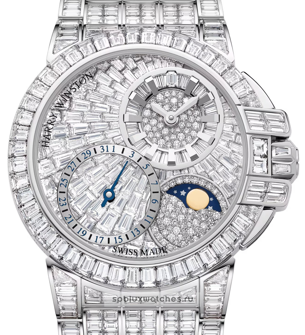 Harry Winston Ocean Date Moon Phase Automatic 36 mm OCEAMP36WW005