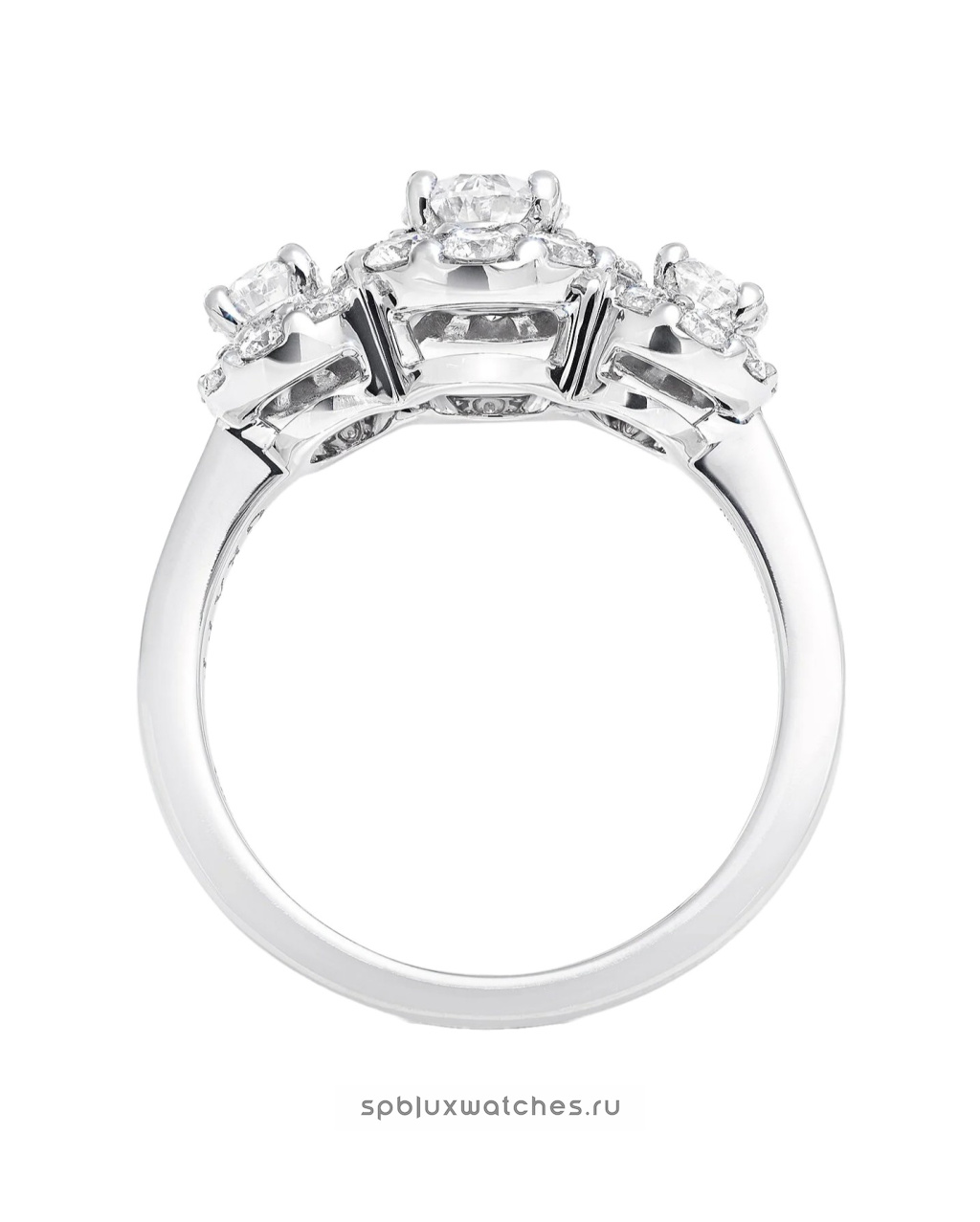 Кольцо для помолвки Graff Icon Three Stone Oval Diamond Engagement Ring RGR837