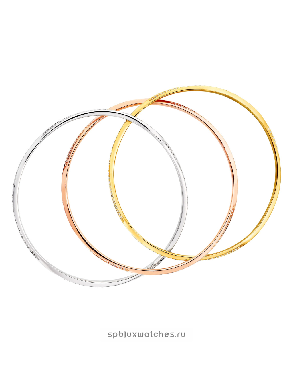 Браслет Graff Triple Spiral Pave Diamond Bangle RGB493